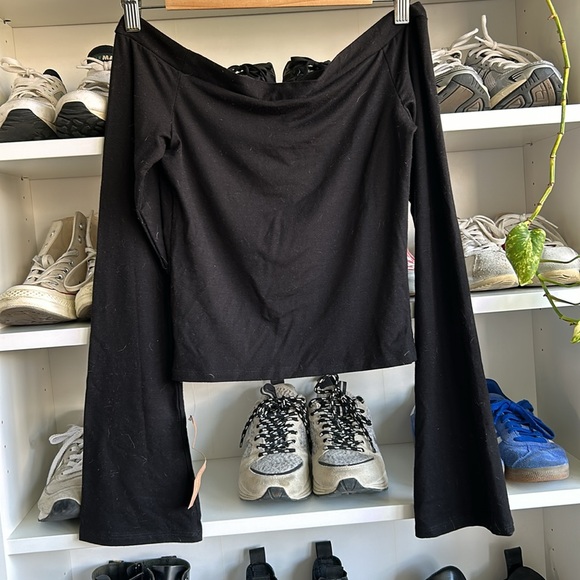 NWT Reformation Radley Knit Top Black - Picture 3 of 5